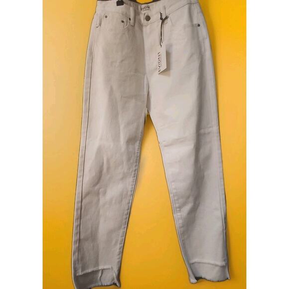 EVIDNT Anthropologie Sz 26 Orsay Slim Jeans Distressed Cuffs Nwt A126 Excellent - Picture 1 of 6